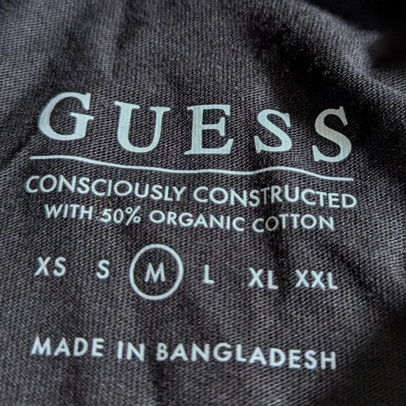 NWT Guess Men's Jefferson Tee Black Short Sleeve T-shirt Size Medium - Picture 3 of 5